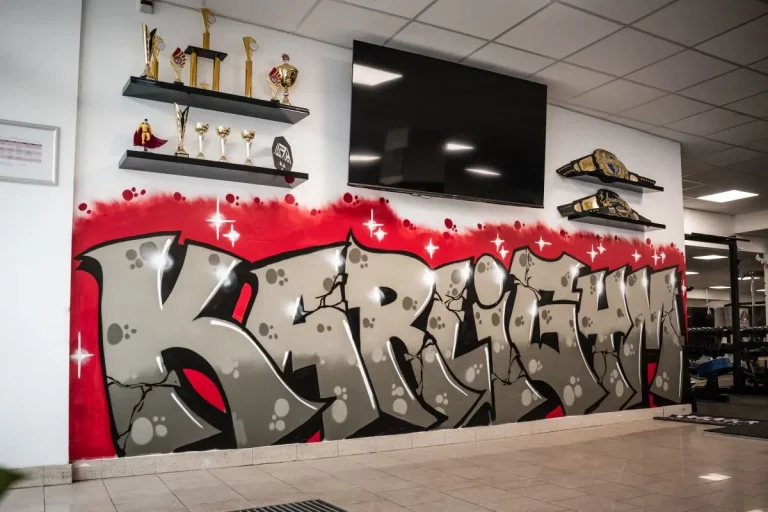 Graffiti-Wand mit Empfang